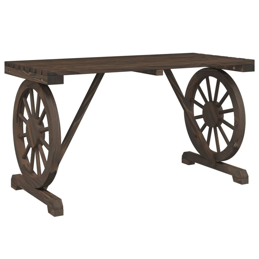 Table de jardin 115x55x65 cm bois de sapin massif - 6