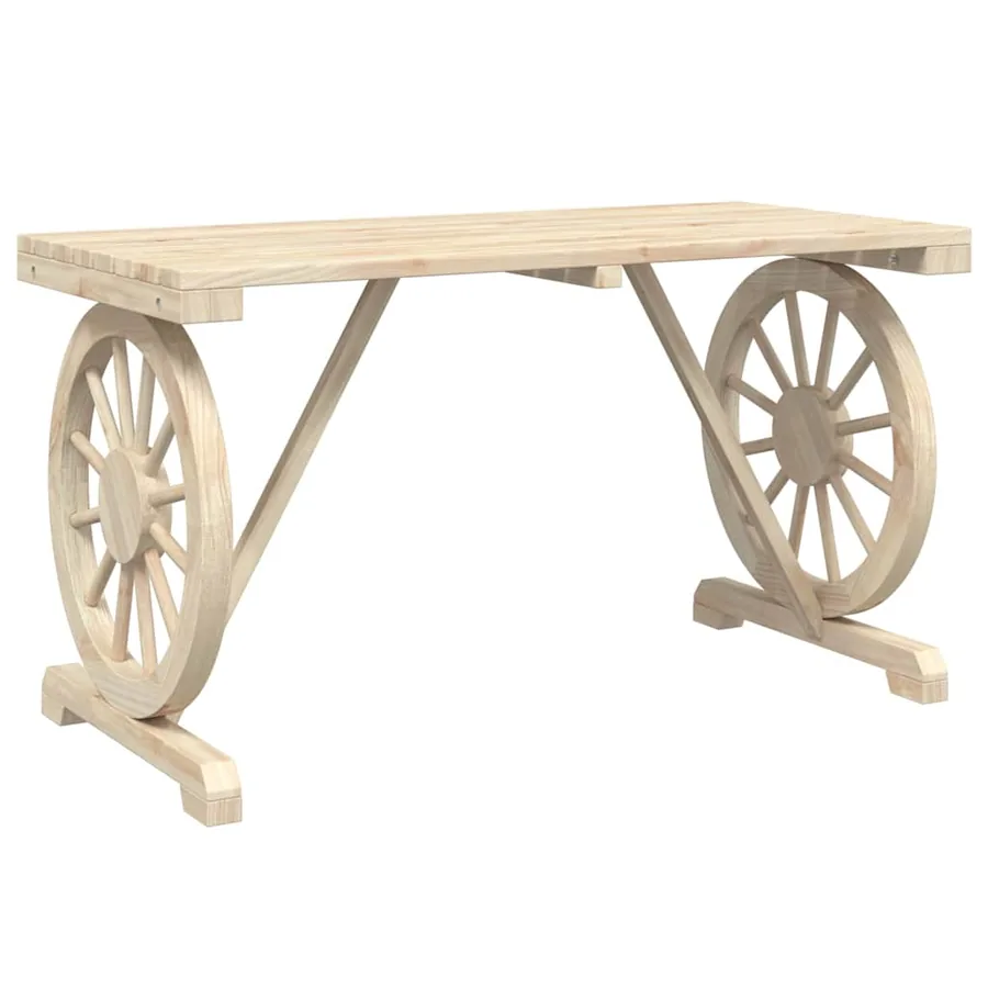 Ensemble à manger de jardin 3 pcs bois de sapin massif - 7