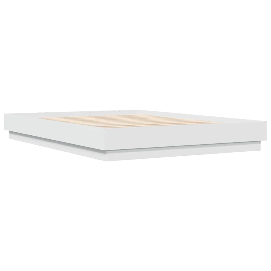 Cadre de lit sans matelas blanc 160x200 cm - 3