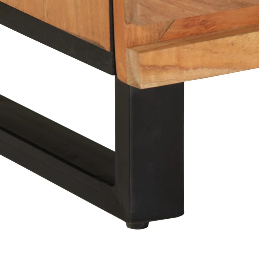 Meuble TV 70x34x46 cm bois d'acacia massif - 9