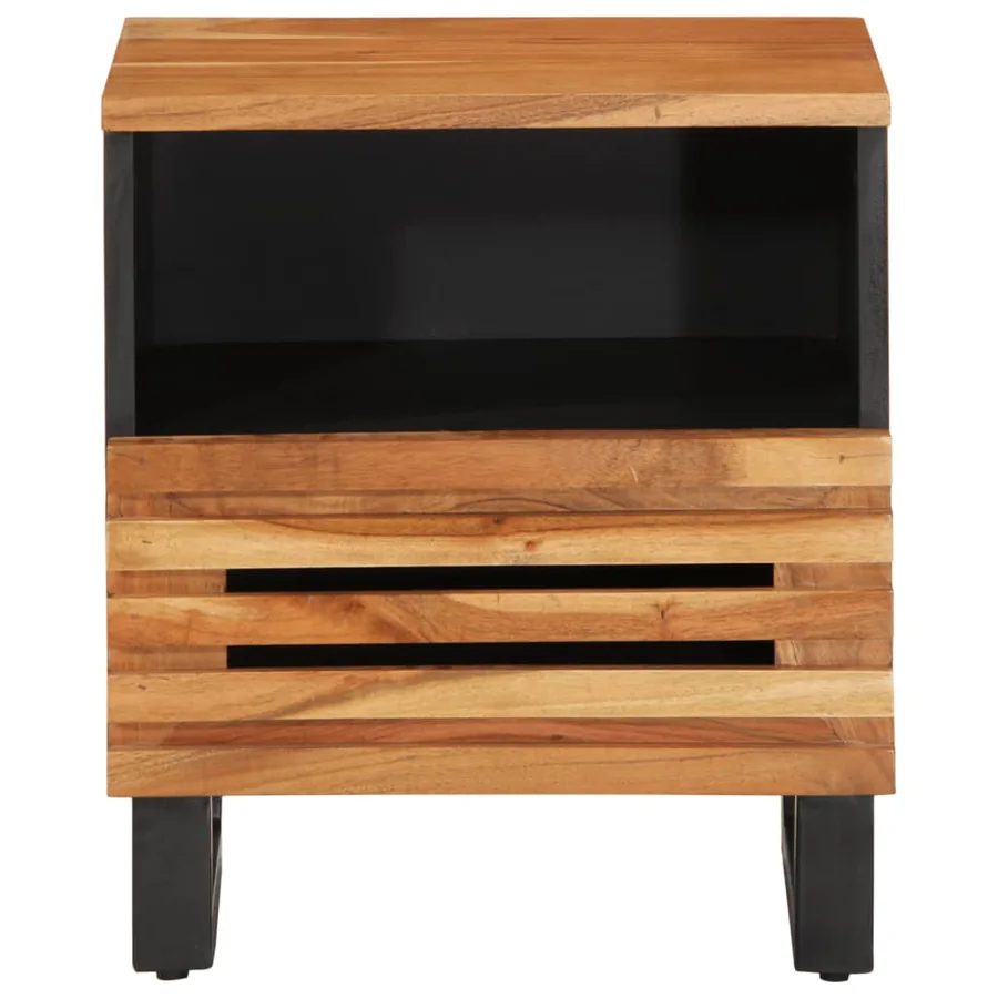Table de chevet 40x34x46 cm bois d'acacia massif - 3