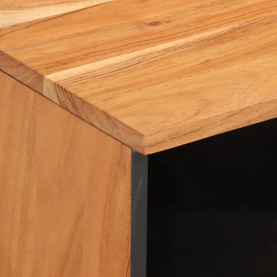 Table de chevet 40x34x46 cm bois d'acacia massif - 6