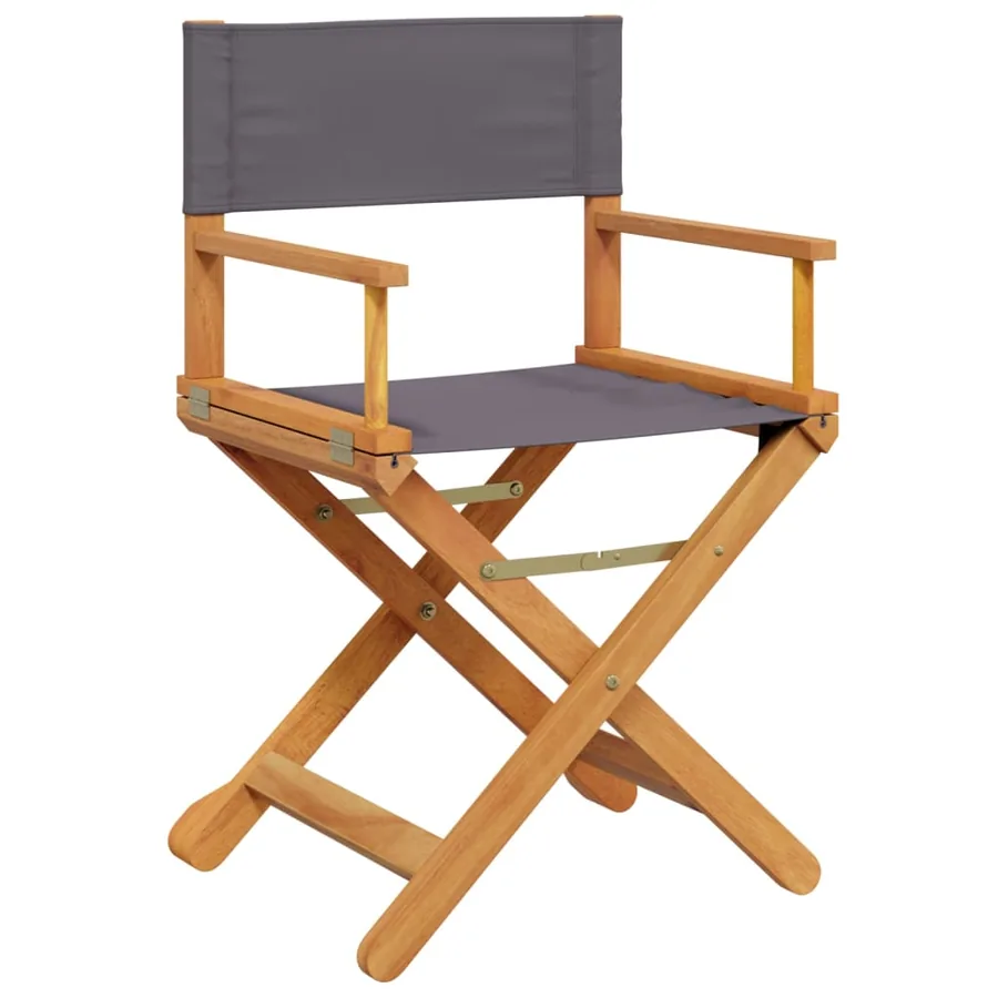 Chaises pliables de jardin lot de 8 gris foncé tissu - 3
