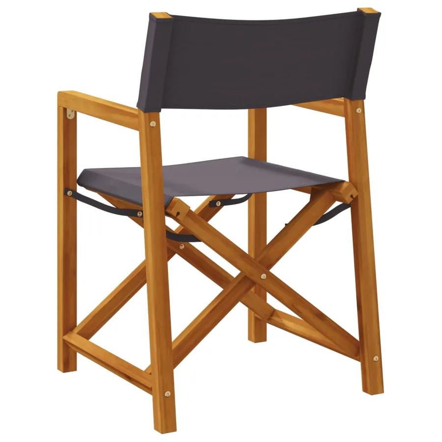 Chaises pliables de jardin lot de 6 gris foncé tissu - 6