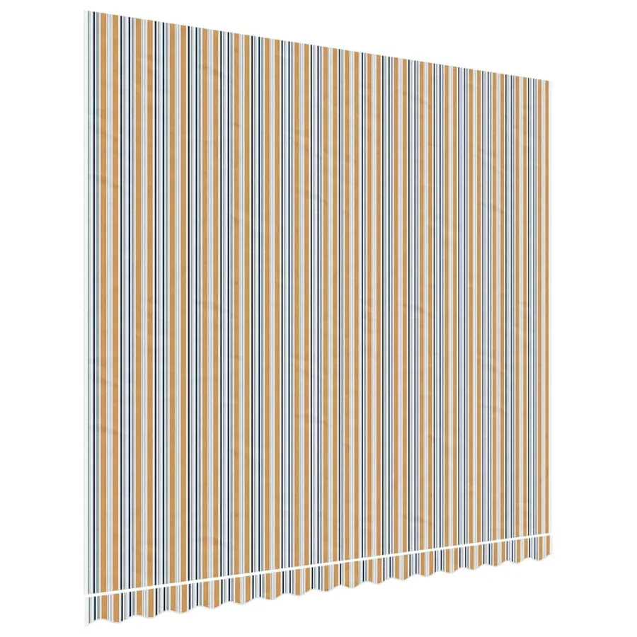 Tissu de remplacement pour auvent orange et bleu 4x3,5 m polyester - 2