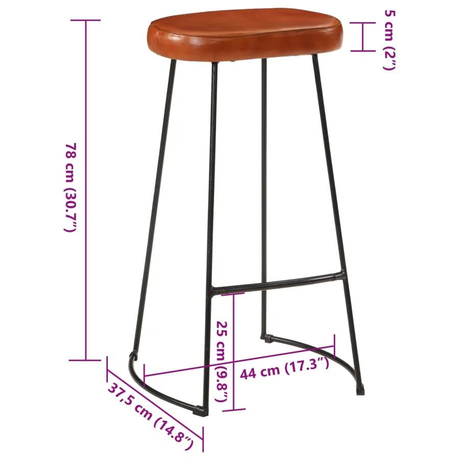 Ensemble de bar 5 pcs bois de manguier brut massif et métal - 16