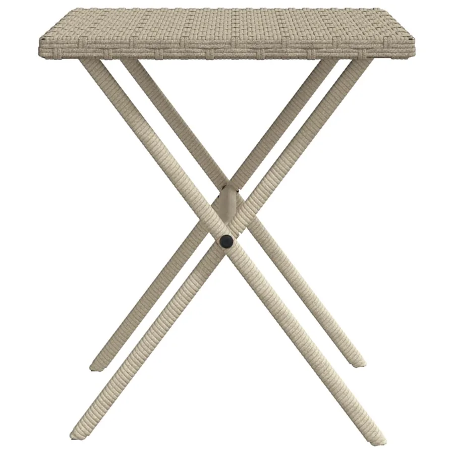 Chaises longues lot de 2 avec table gris clair résine tressée - 7
