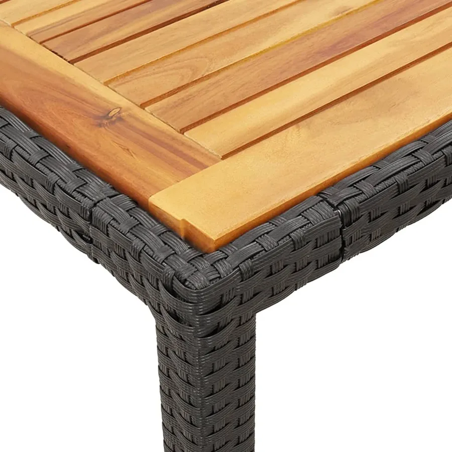 Ensemble à manger de jardin avec coussins 3 pcs Noir - 6