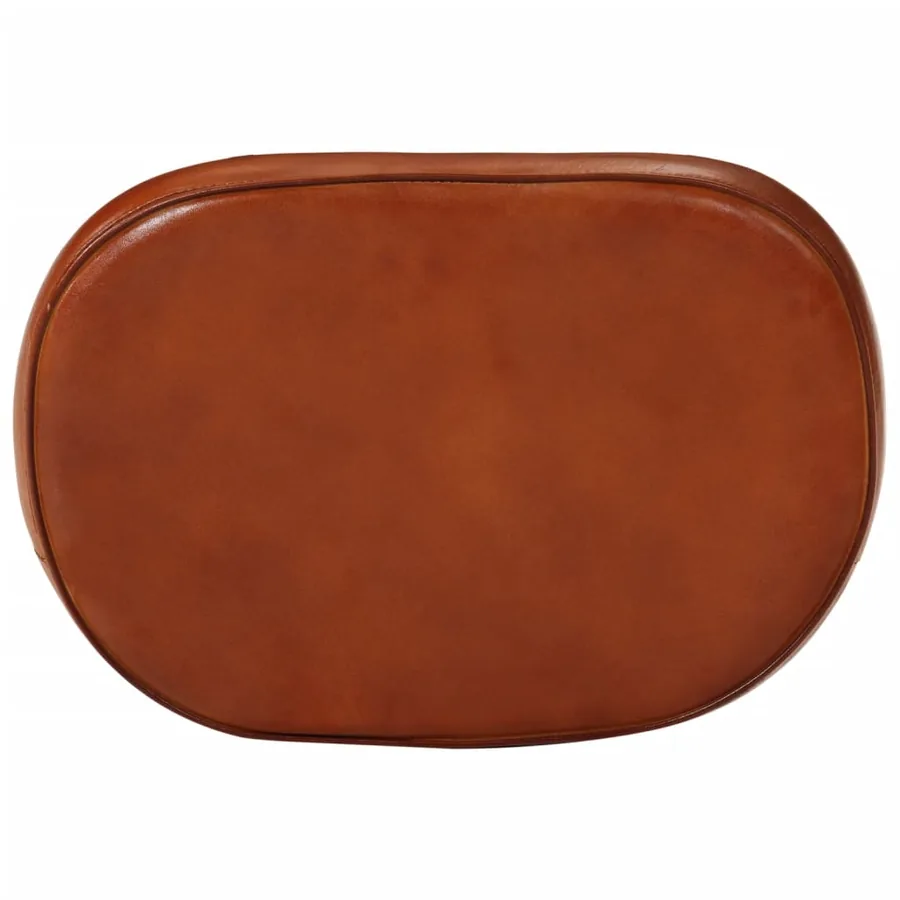 Tabourets de bar lot de 2 marron foncé 41x29x62 cm - 6