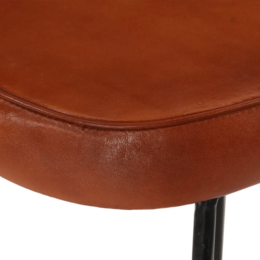 Tabourets de bar lot de 2 marron foncé 41x29x62 cm - 7