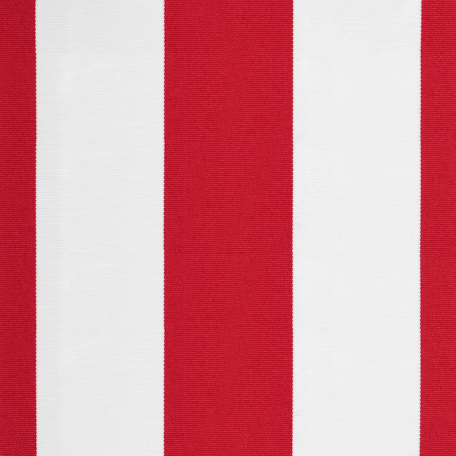 Tissu de remplacement pour auvent rouge et blanc 4,5x3,5 m polyester - 6