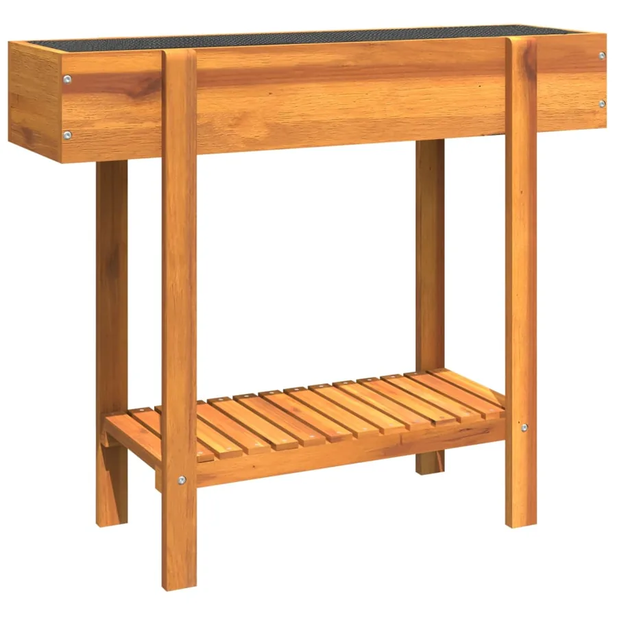 Lit surélevé de jardin 90x30x75 cm bois massif acacia - 2