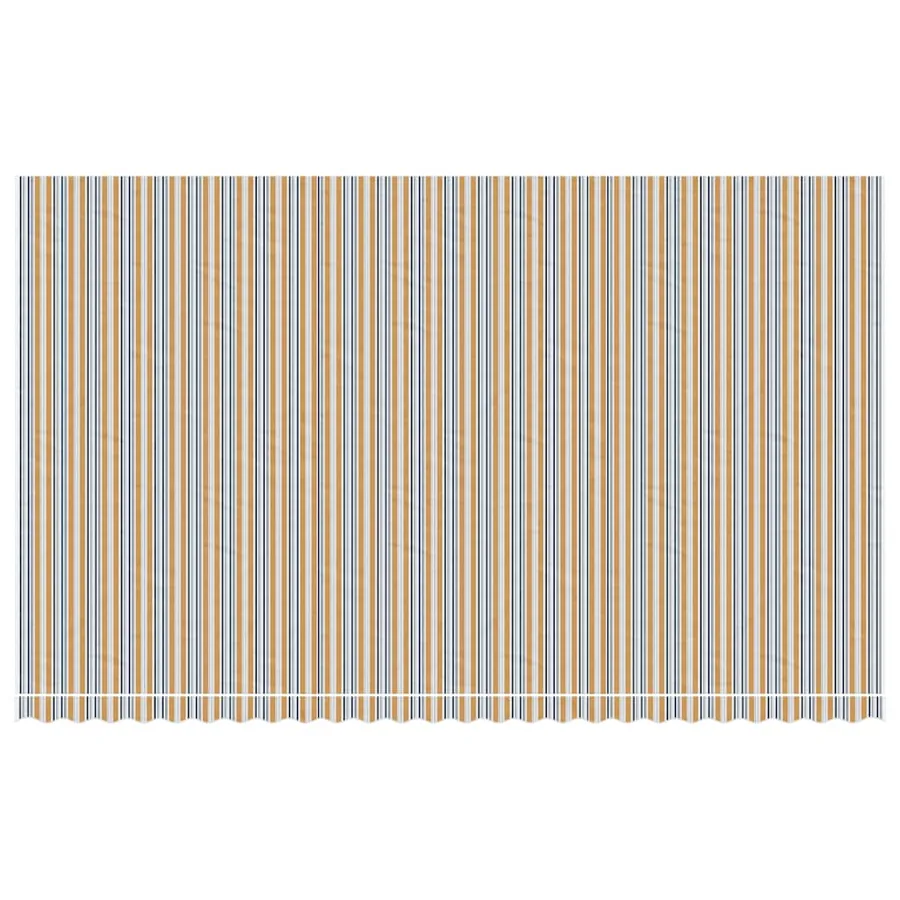 Tissu de remplacement pour auvent orange et bleu 6x3,5 m polyester - 3