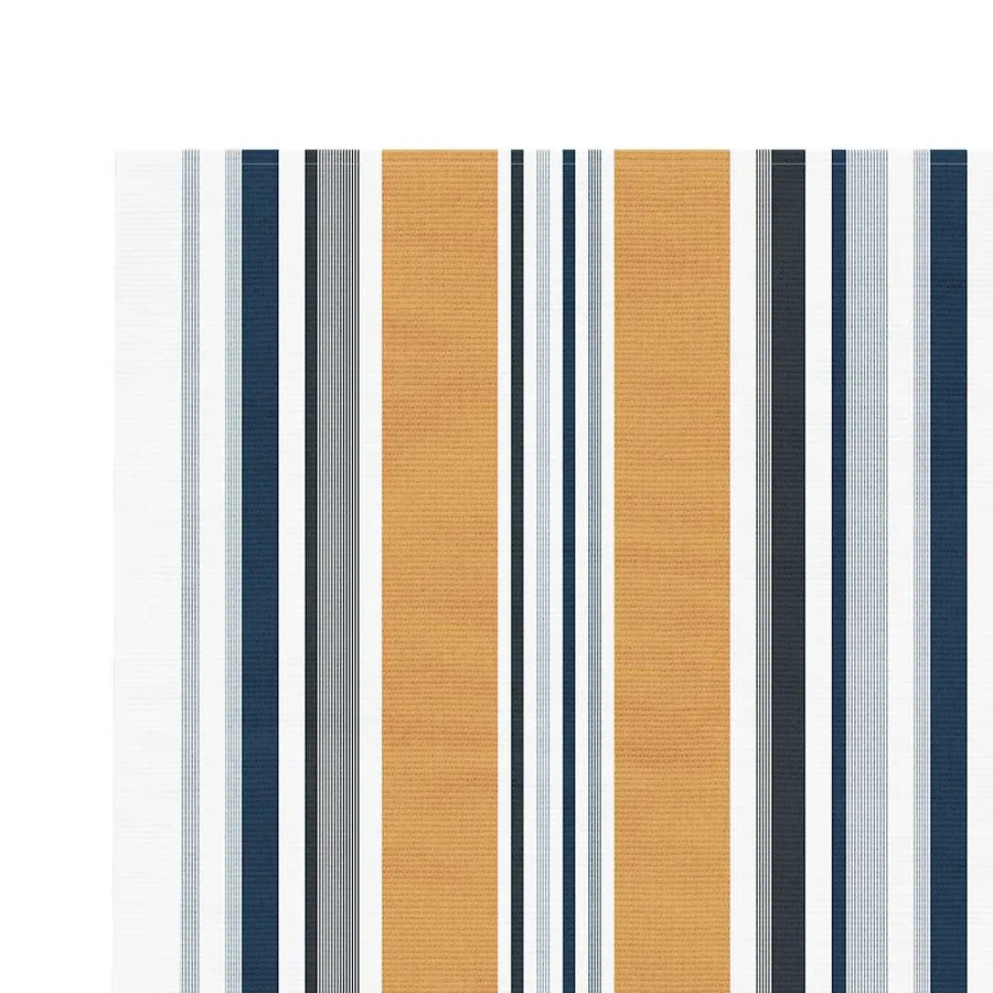 Tissu de remplacement pour auvent orange et bleu 6x3,5 m polyester - 4