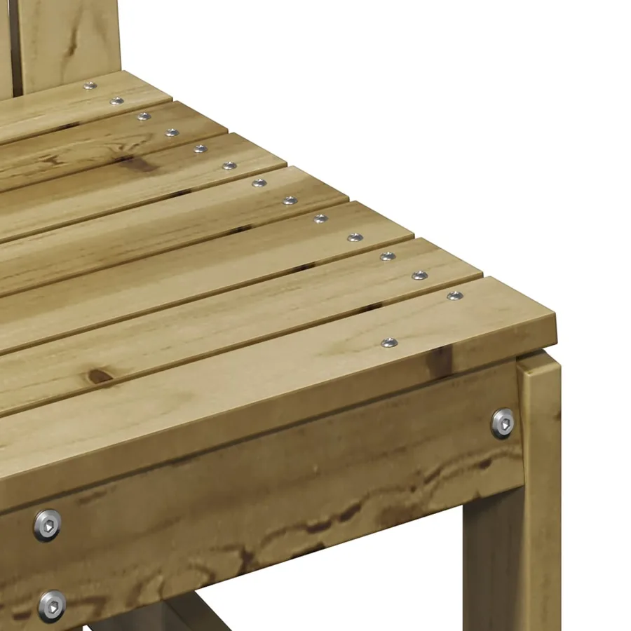 Salon de jardin 3 pcs bois de pin imprégné - 8