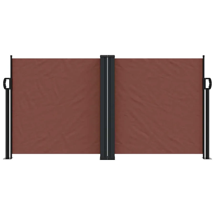 Auvent latéral rétractable marron 120x1000 cm - 3