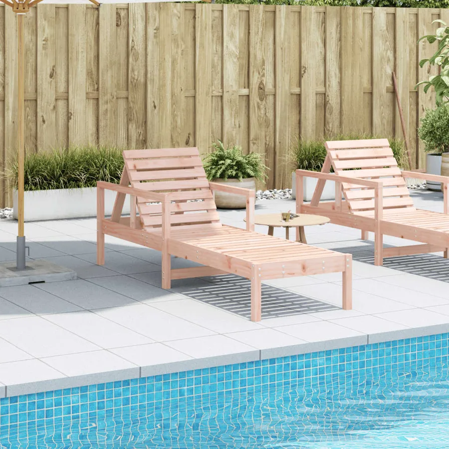 Chaise longue 199,5x62x55 cm bois massif de douglas - 3