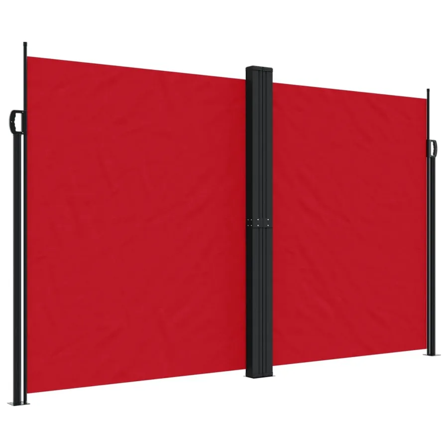 Auvent latéral rétractable rouge 200x600 cm - 2