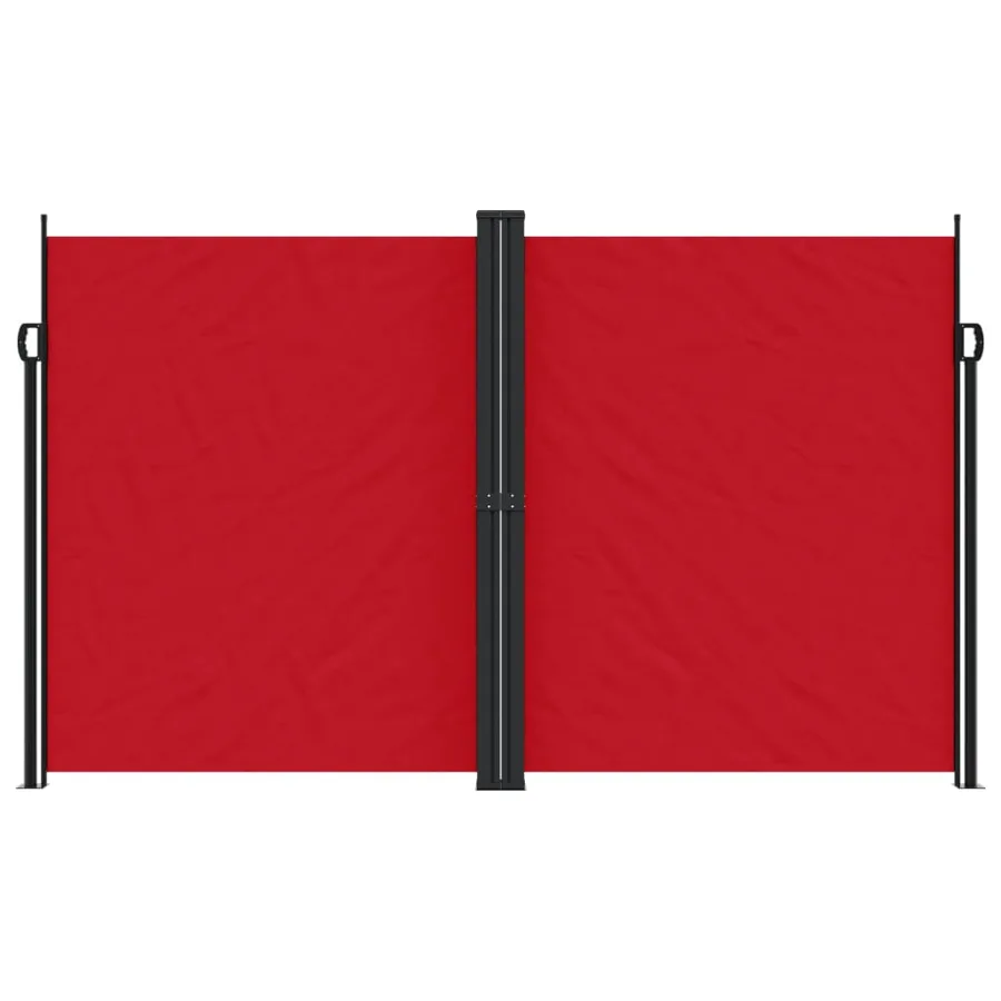 Auvent latéral rétractable rouge 200x600 cm - 3
