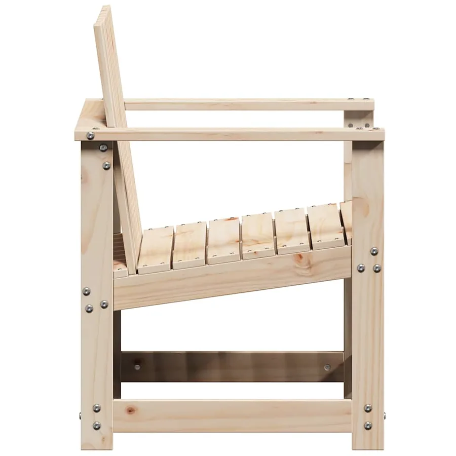 Salon de jardin 3 pcs bois massif de pin - 5
