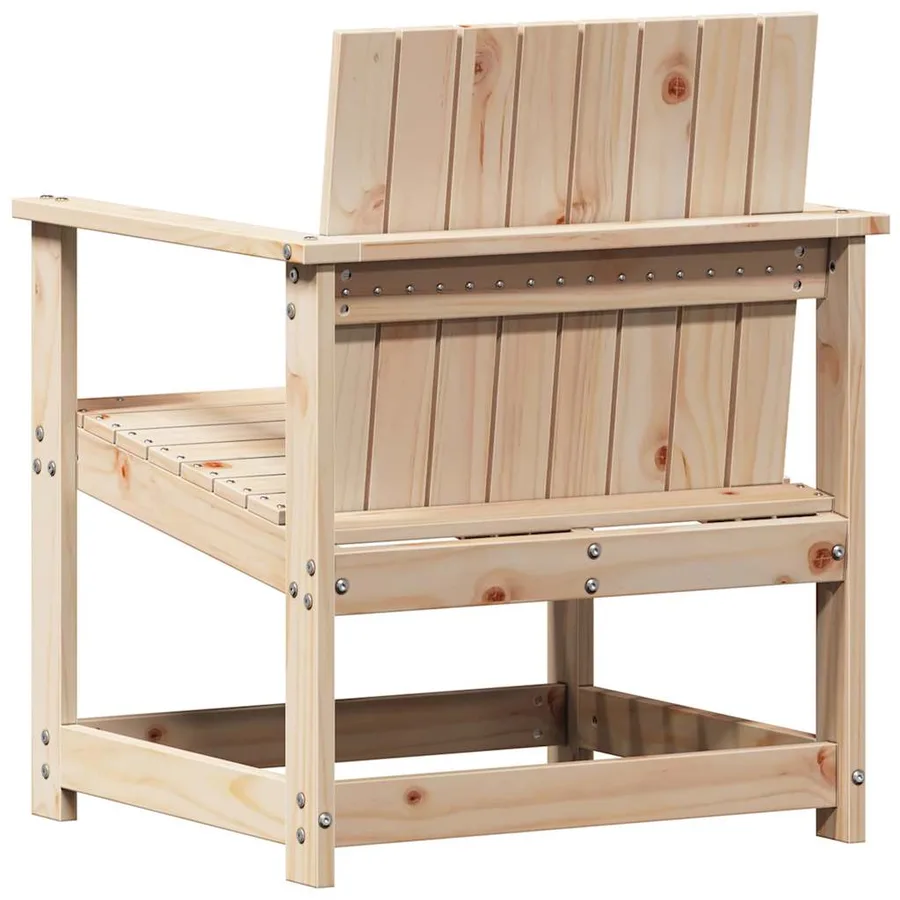 Salon de jardin 3 pcs bois massif de pin - 6