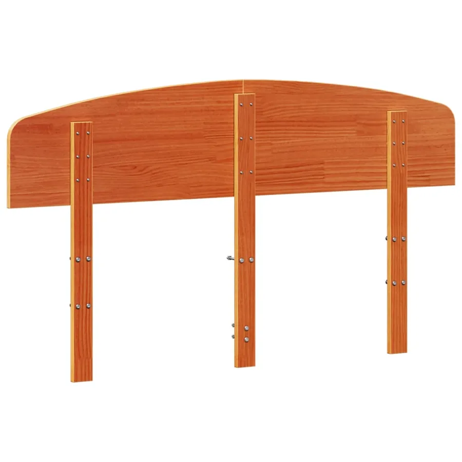 Tête de lit cire marron 150 cm bois massif de pin - 6