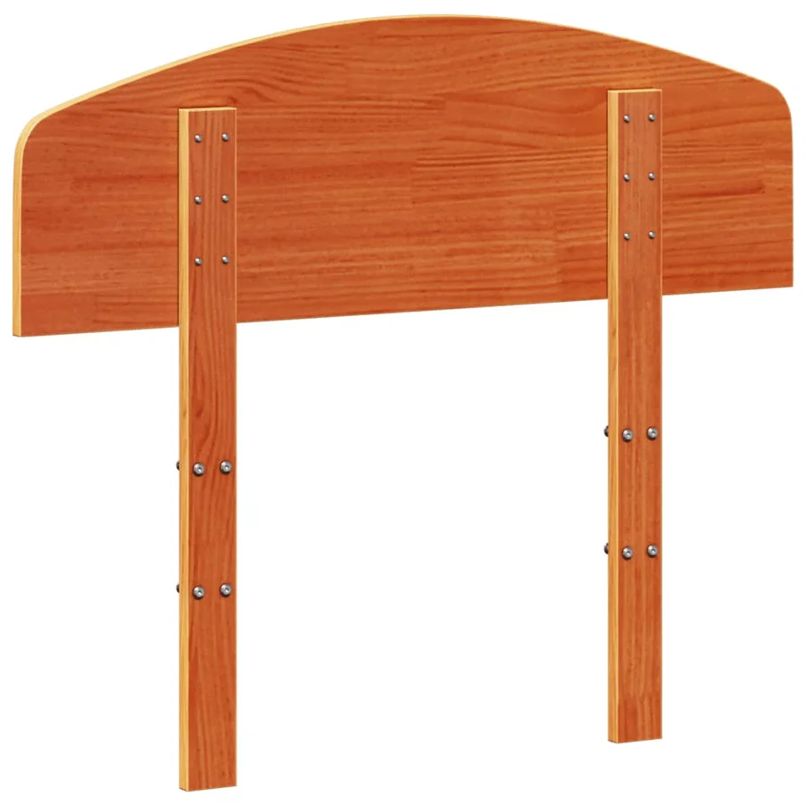 Tête de lit cire marron 100 cm bois massif de pin - 6
