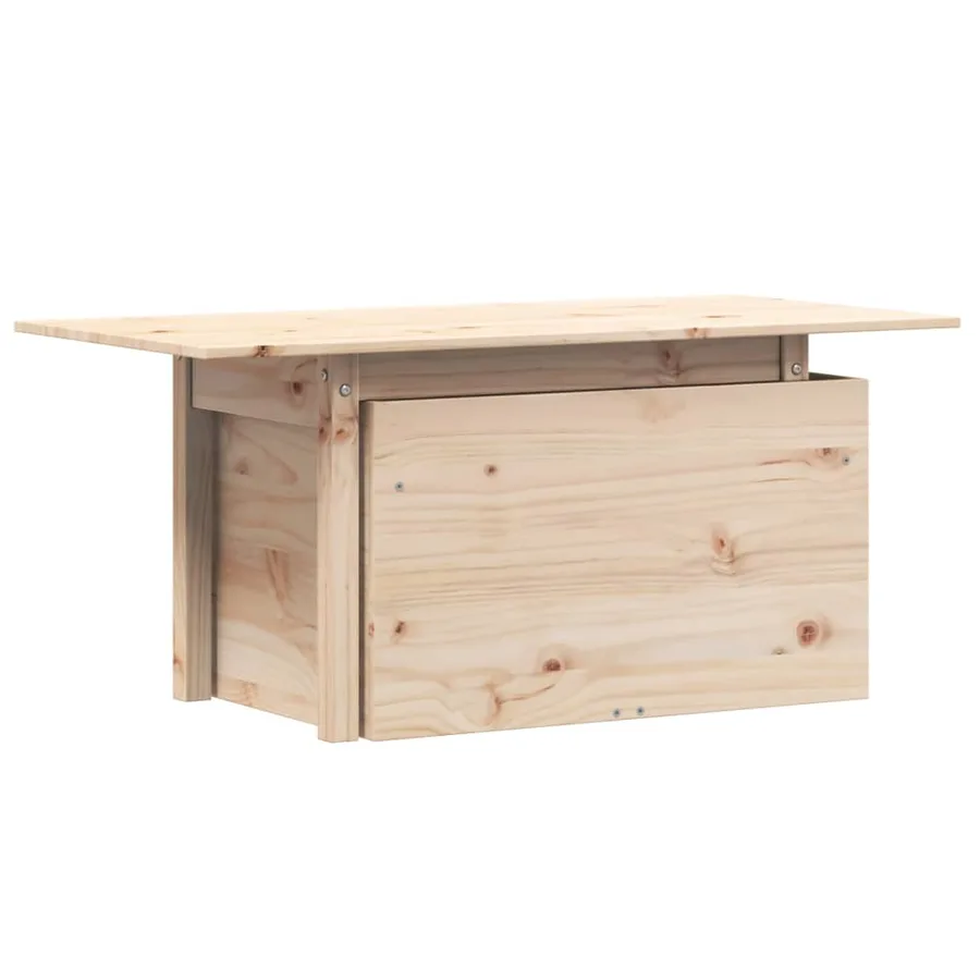 Table de jardin 100x50x75 cm bois massif de pin - 2