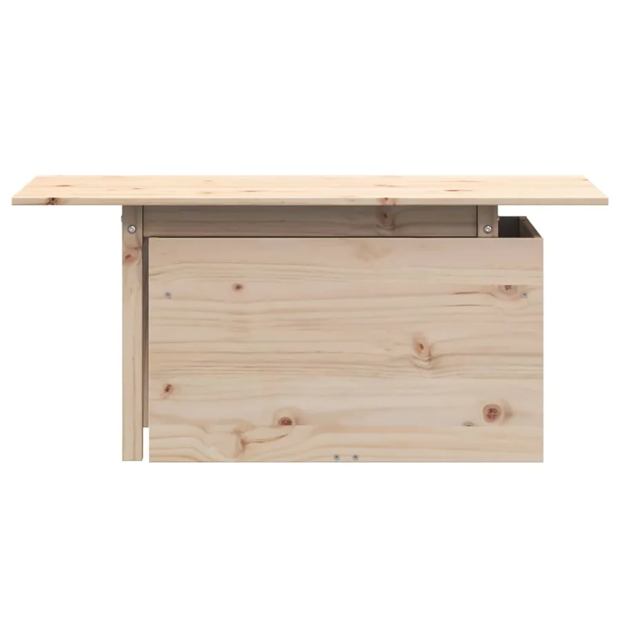Table de jardin 100x50x75 cm bois massif de pin - 5