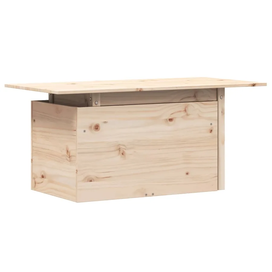 Table de jardin 100x50x75 cm bois massif de pin - 7