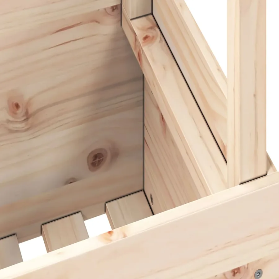 Table de jardin 100x50x75 cm bois massif de pin - 9