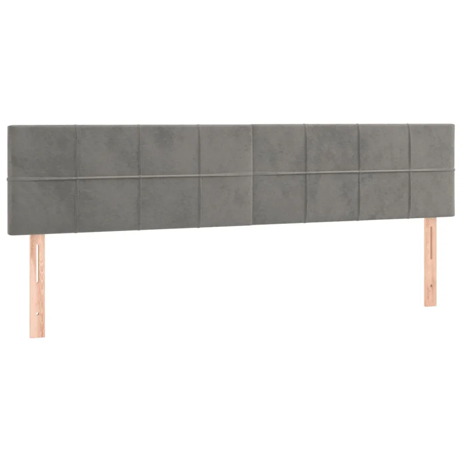 Sommier à lattes de lit avec matelas LED gris clair 120x190 cm - 9