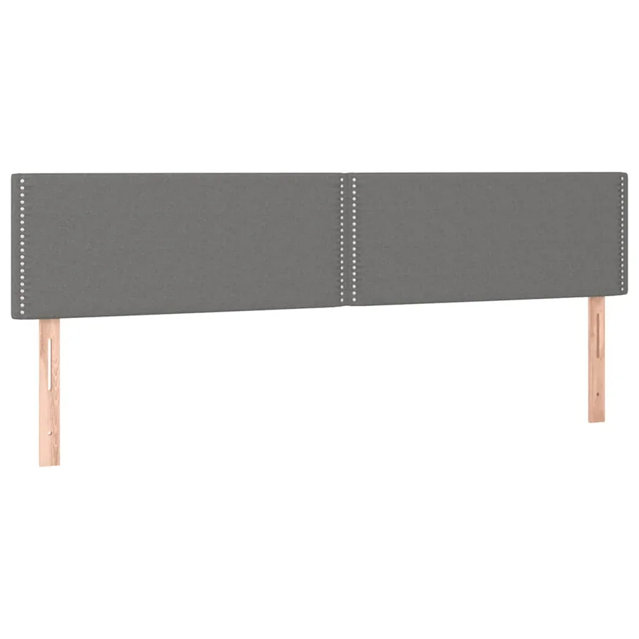 Sommier à lattes de lit avec matelas gris foncé 120x190cm tissu - 7