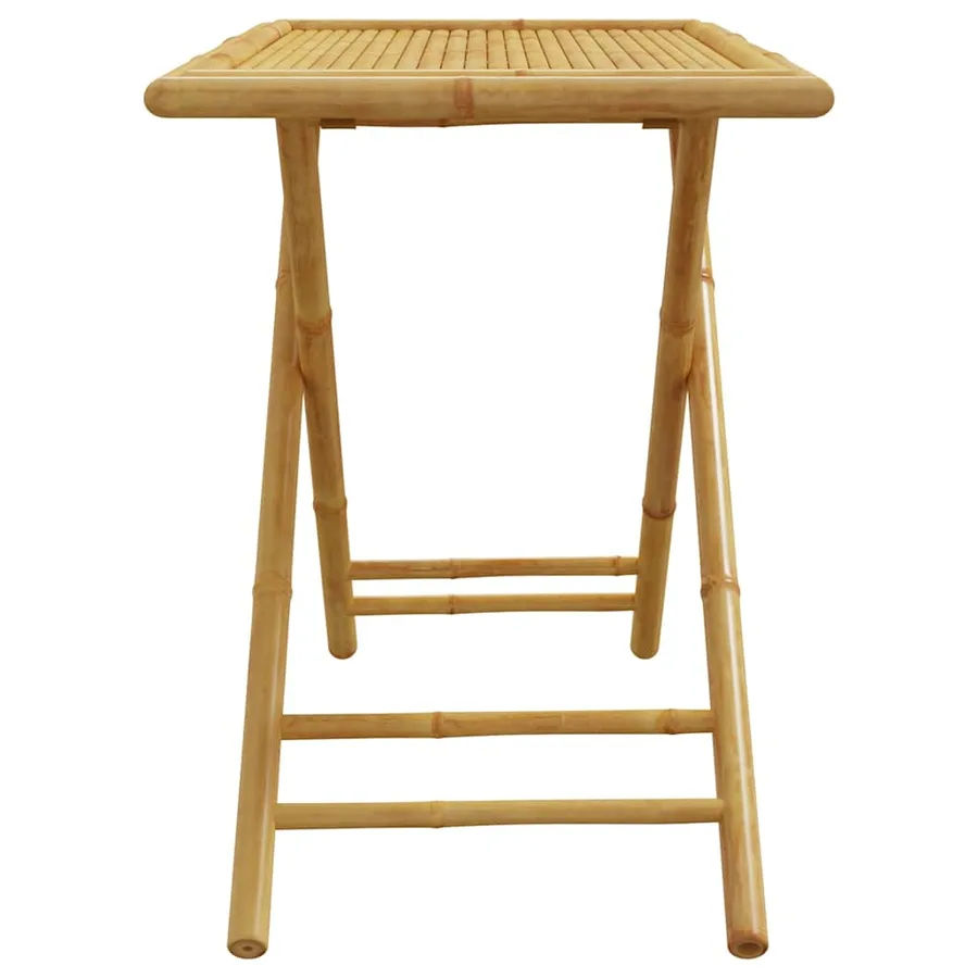 Table de jardin pliable 110x55x75 cm bambou - 5