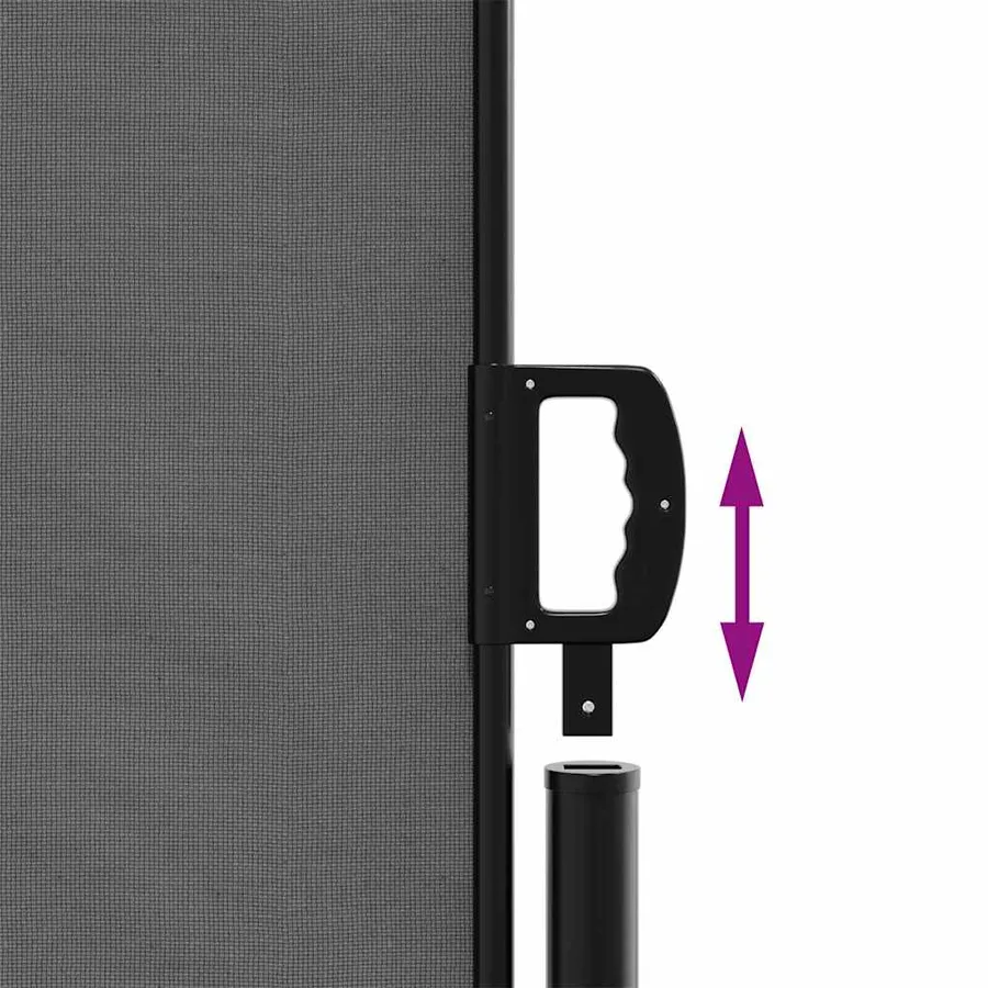 Auvent latéral rétractable anthracite 120x600 cm - 6