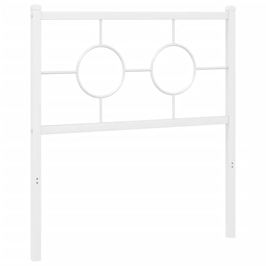 Tête de lit de remplacement métal blanc 80 cm - 4