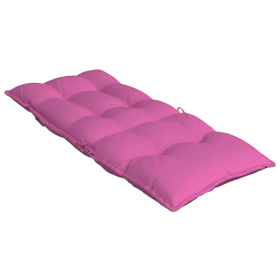Coussins de chaise à dossier haut lot de 2 rose tissu oxford - 6