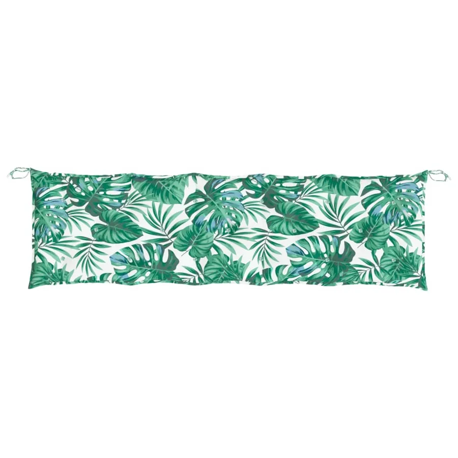 Coussins de banc de jardin lot de 2 motif de feuilles - 6
