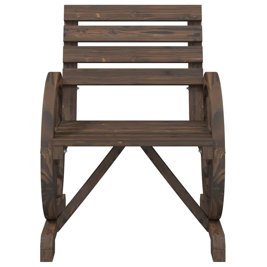 Chaises de jardin lot de 2 58x58x78,5 cm bois de sapin massif - 5
