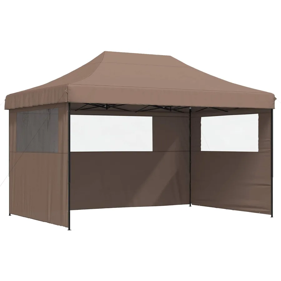 Tente de réception pliable escamotable avec 3 parois latérales - 2