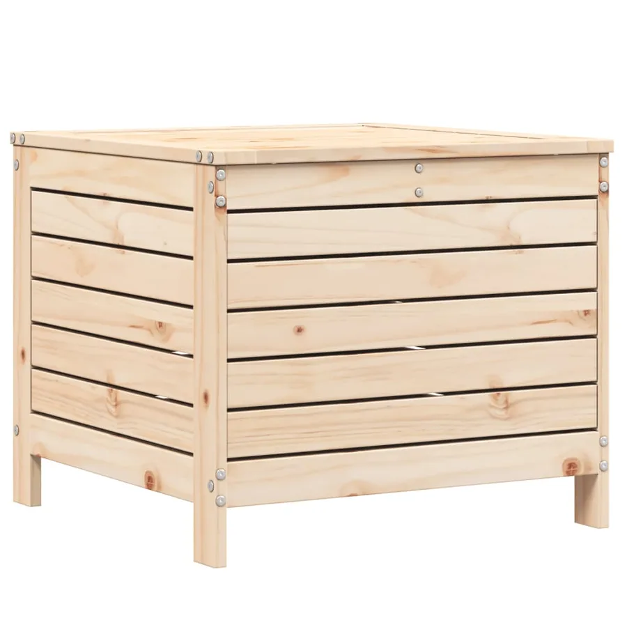 Repose-pied de jardin 62x63,5x53,5 cm bois de pin massif - 2
