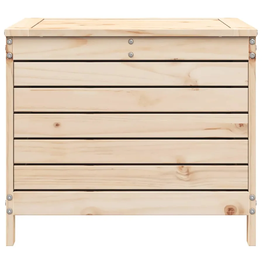 Repose-pied de jardin 62x63,5x53,5 cm bois de pin massif - 4