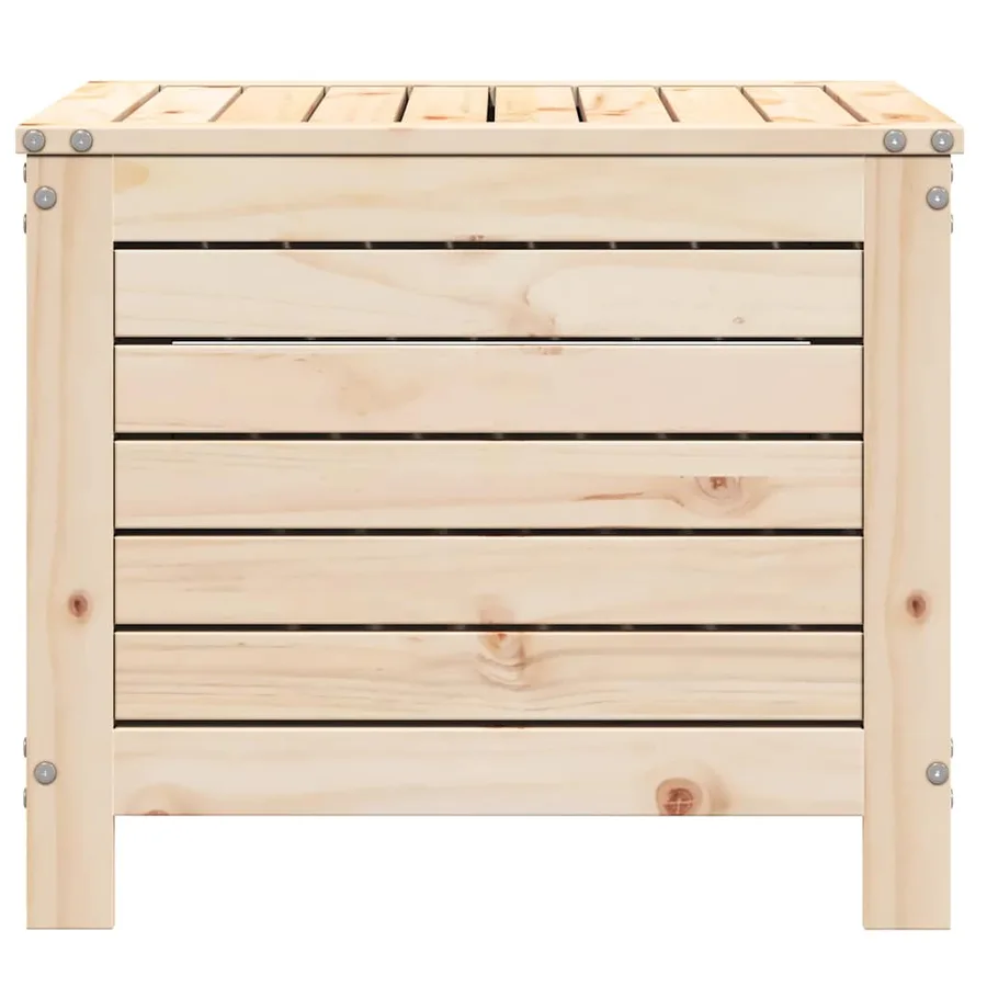 Repose-pied de jardin 62x63,5x53,5 cm bois de pin massif - 5