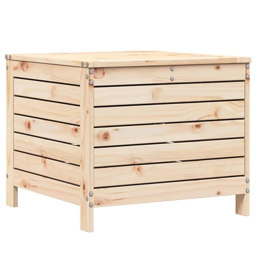 Repose-pied de jardin 62x63,5x53,5 cm bois de pin massif - 6