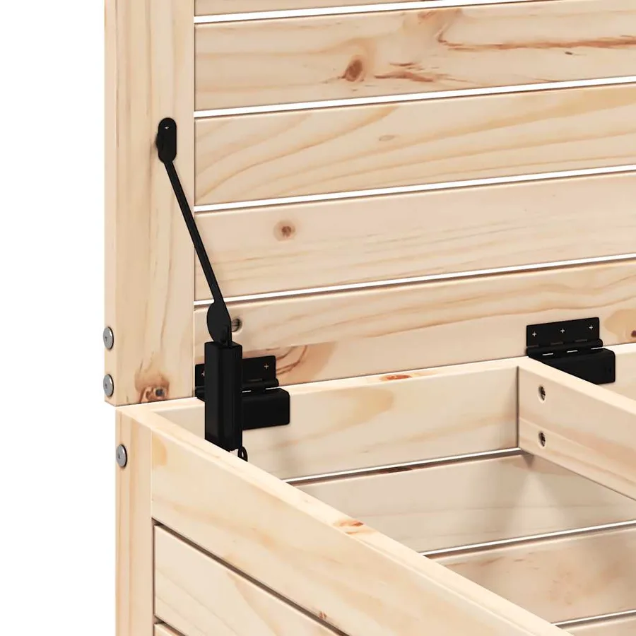 Repose-pied de jardin 62x63,5x53,5 cm bois de pin massif - 8
