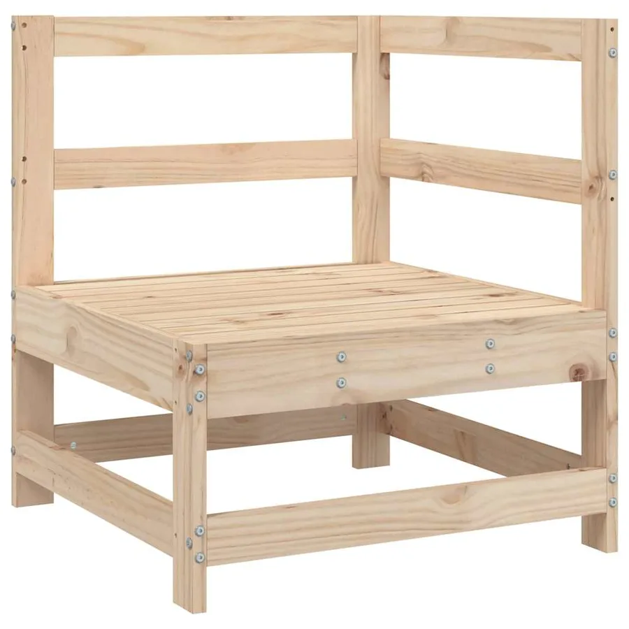 Salon de jardin 5 pcs bois de pin massif - 5