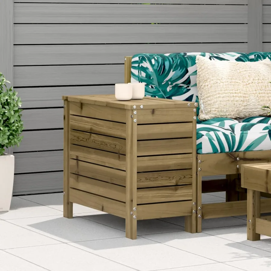 Repose-pied de jardin 62x31,5x52 cm bois de pin imprégné - 3