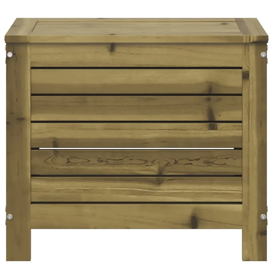 Repose-pied de jardin 62x31,5x52 cm bois de pin imprégné - 4