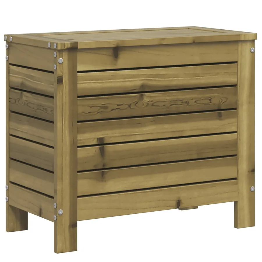 Repose-pied de jardin 62x31,5x52 cm bois de pin imprégné - 6