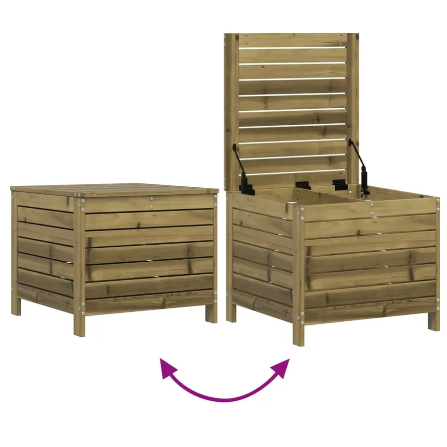 Salon de jardin 6 pcs bois de pin imprégné - 9
